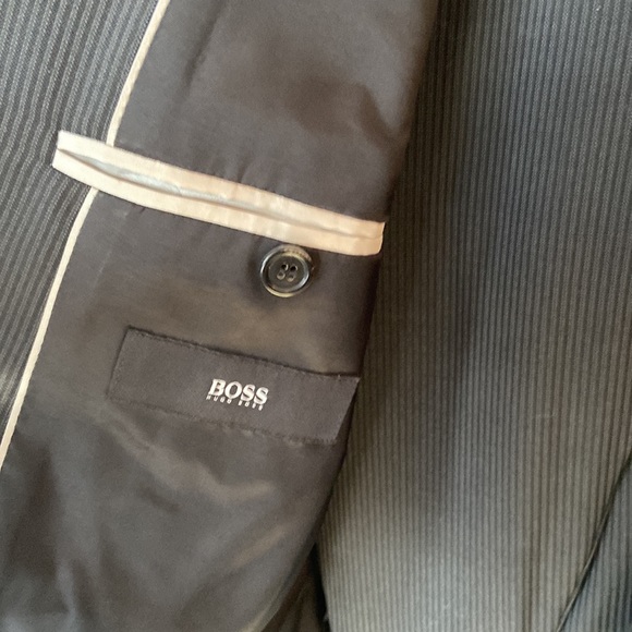 Boss Hugo Boss Double Pin Stripe Suit - Picture 2 of 11
